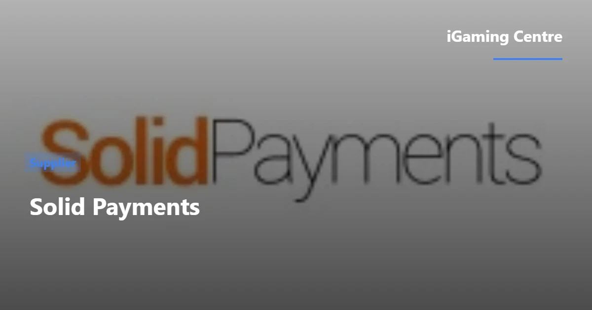 Solid Payments | iGaming Centre